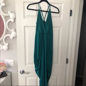 Green Charlotte Russe Sleeveless High Low Dress
